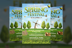 Spring Festival Flyer Template