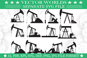 Oil Pump Svg, Oil, Pump Svg, an Object Graphic by VectorWorlds (Thumbnail 1 of 3)