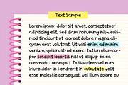 GLOWING NOTES | CUTE FONT, a Handwritten Font by Maria Feliz Fonts (Thumbnail 2 of 10)