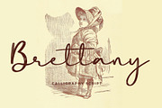 Brettany Calligraphy Brush Script, a Script Font by Formatika Studio (Thumbnail 1 of 6)