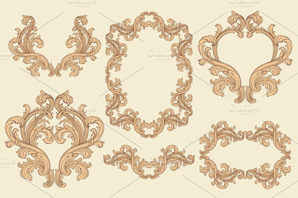 Ornamental frame and border classic, a Decorative Illustration by Samira (Photo 7 of 7)