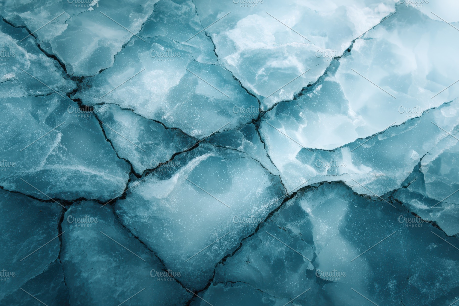 Cracked glacial ice abstract texture, a Photo by Pixeness Studio