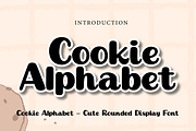 Cookie Alphabet, a Slab Serif Font by Wow Magic (Thumbnail 1 of 3)