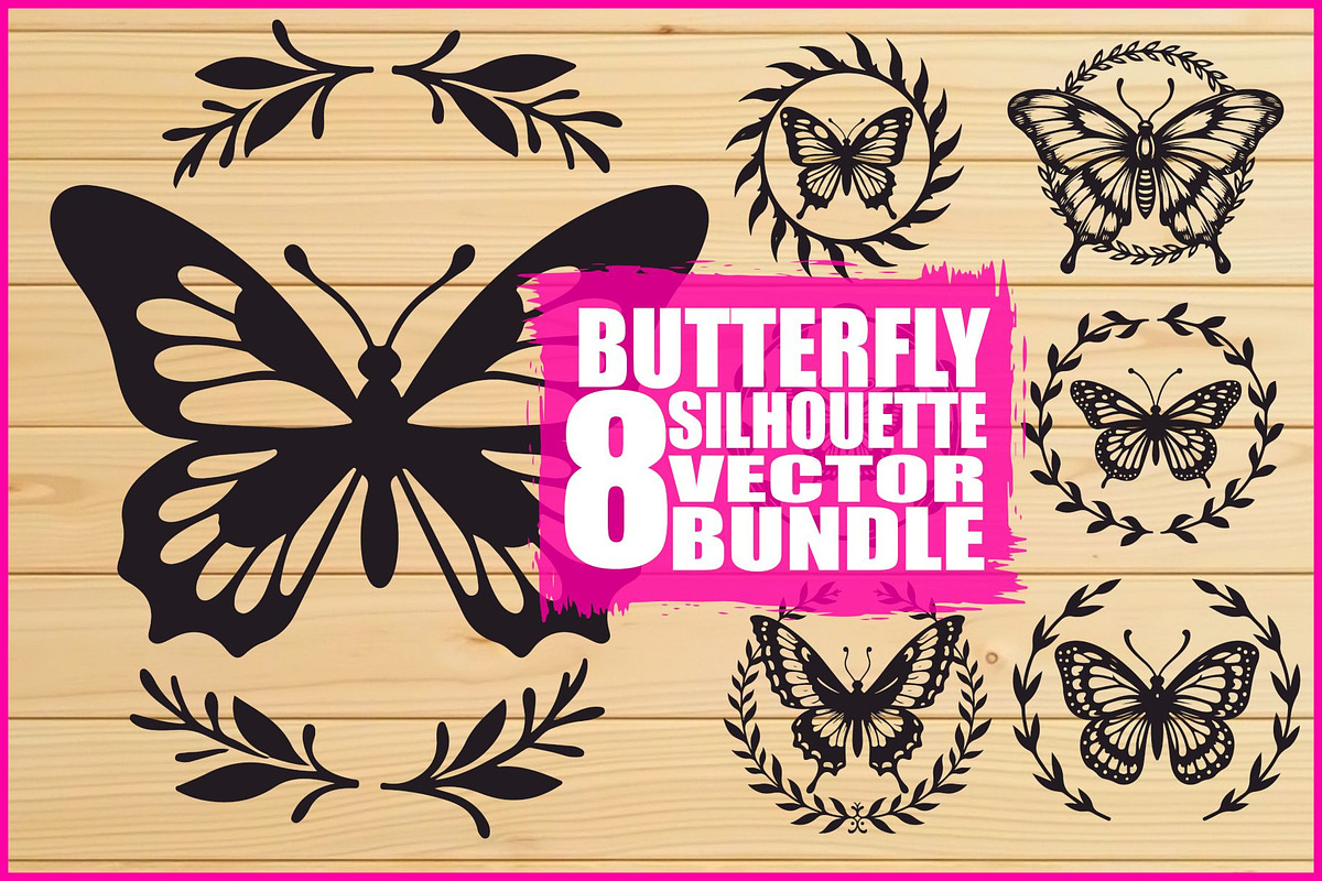 Nature Butterfly Vector Art, an Illustration by balal (Photo 1 of 9)