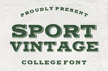 Sport Vintage - College Font