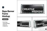 Rope Banner Frame Mockup, an Advertising Mockup by SLAB! Design (Thumbnail 1 of 7)