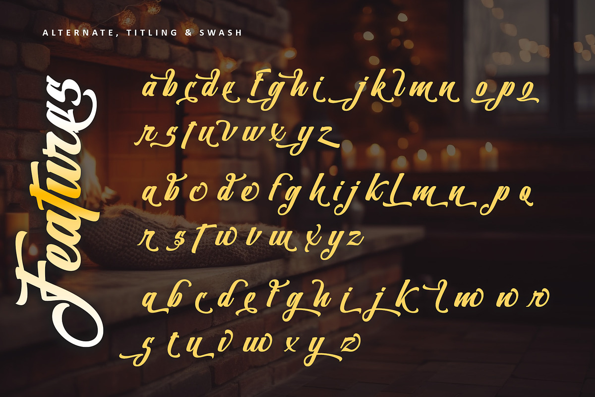 Christmas Hearths – Christmas Script, a Script Font by Letterara (Photo 12 of 15)