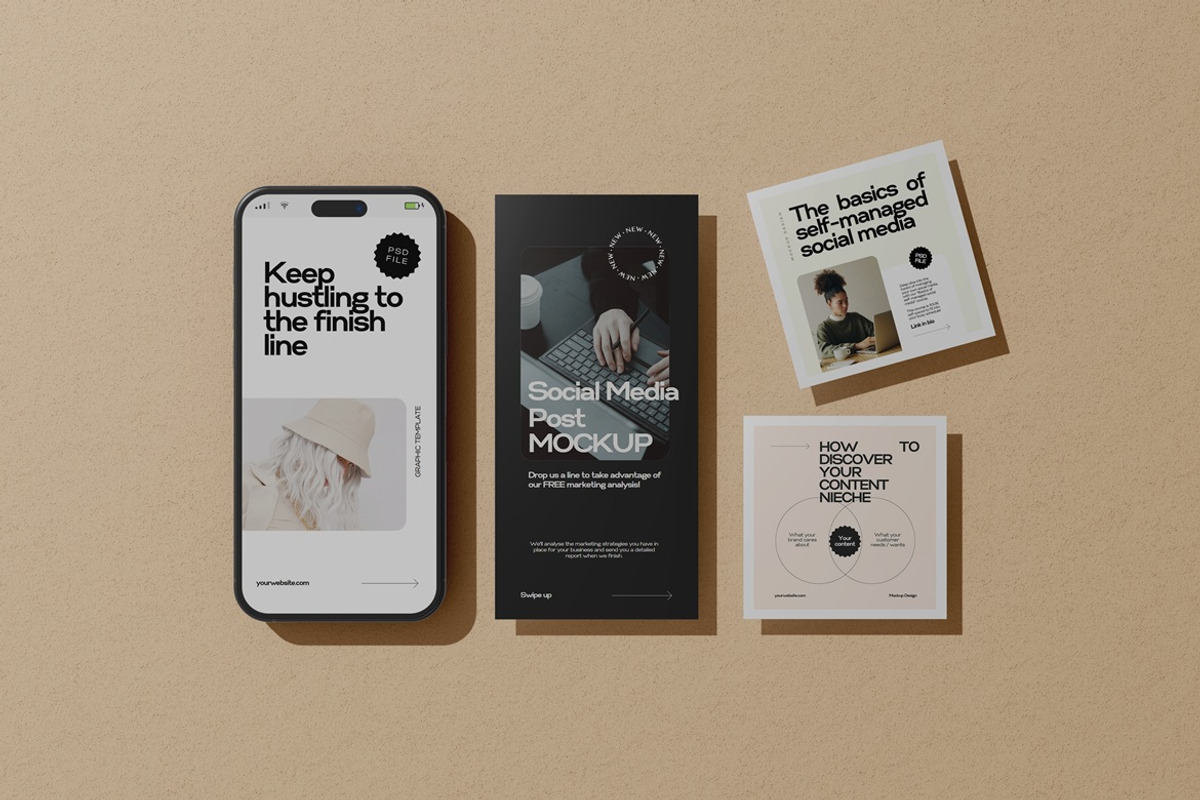 Social Media Mockups, an Advertising Mockup by Pexelyou (Photo 6 of 6)