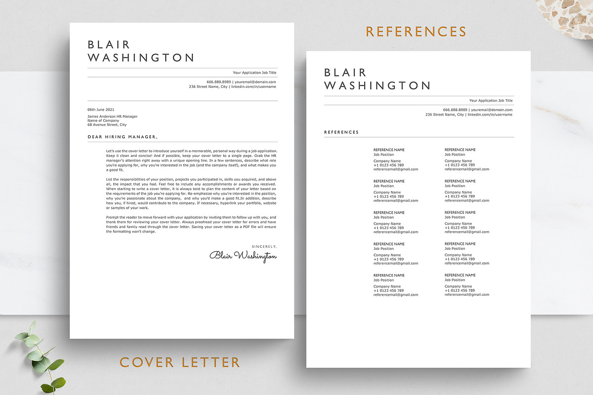 ATS Resume Template - BLAIR, a Resume Template by TheStandOutResume (Photo 4 of 7)