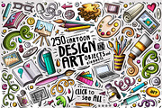 Design & Art Cartoon Doodle Big Pack, a Decorative Illustration by BALABOLKA (Thumbnail 2 of 10)