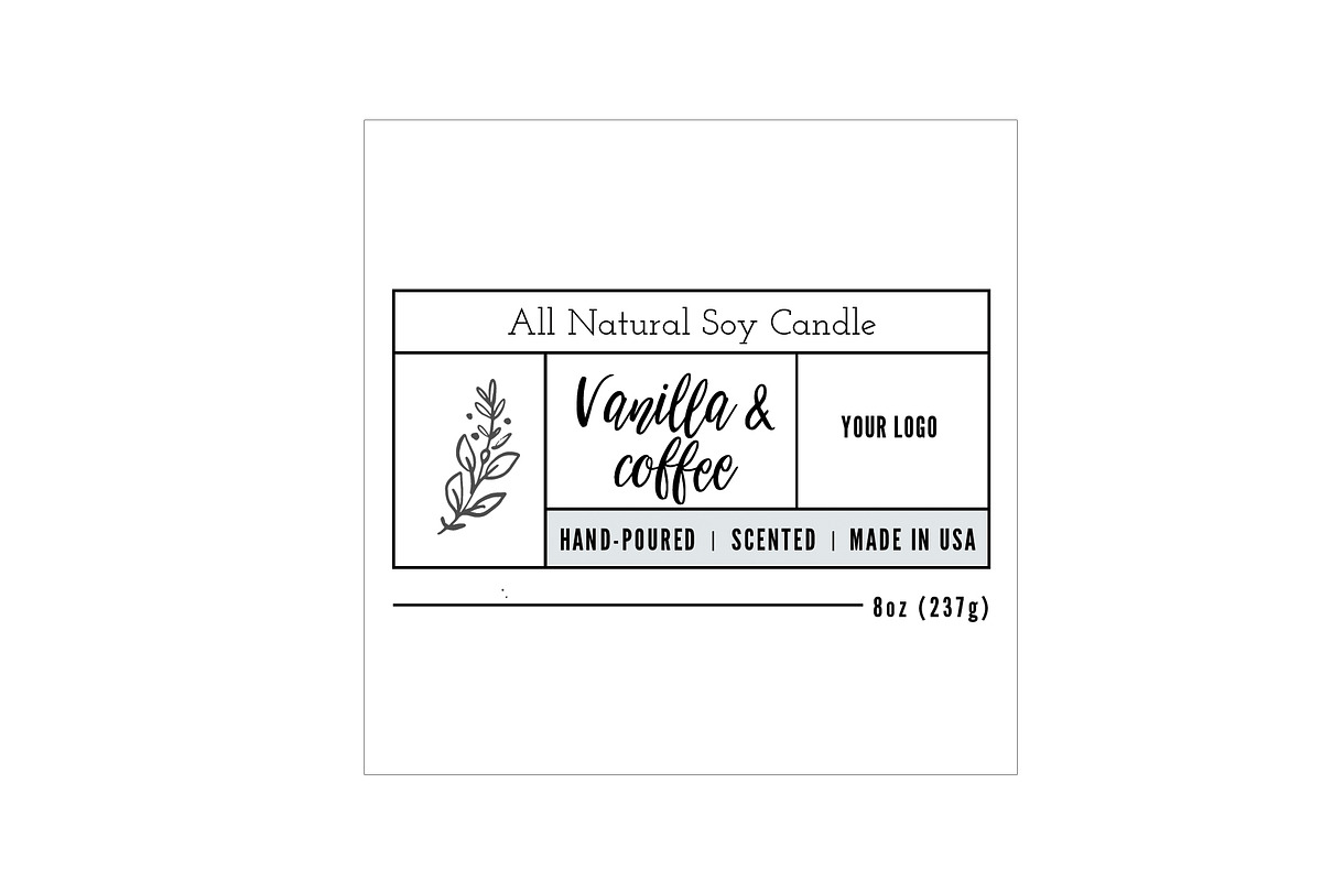 Candle Label Templates, a Stationery Template by Marham Labeling Co (Photo 3 of 5)