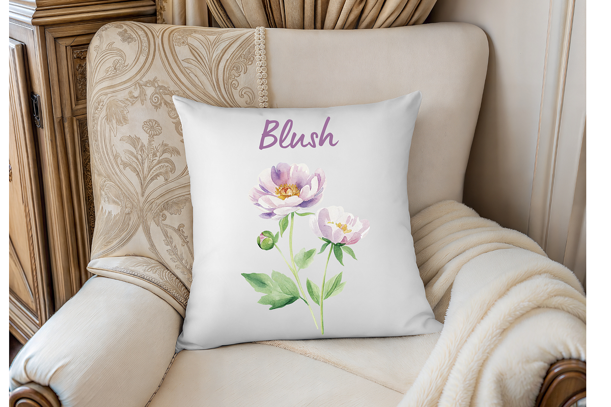 Blush and Dusty Rose Wildflower, an Illustration by MockupWizard (Photo 6 of 6)