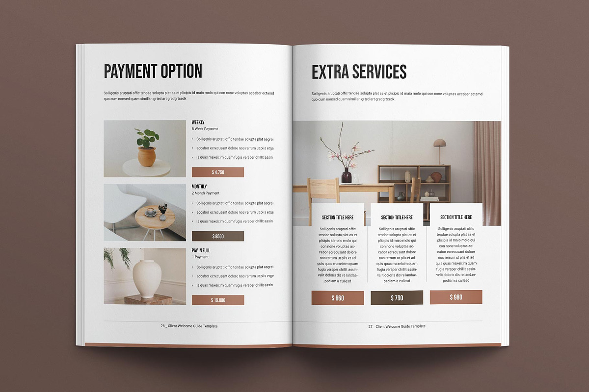 Client Welcome Guide Template, a Magazine Template by E-Type