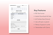 Caregiver Daily Log Printable, a Templates & Theme by Creative Corner (Thumbnail 2 of 4)