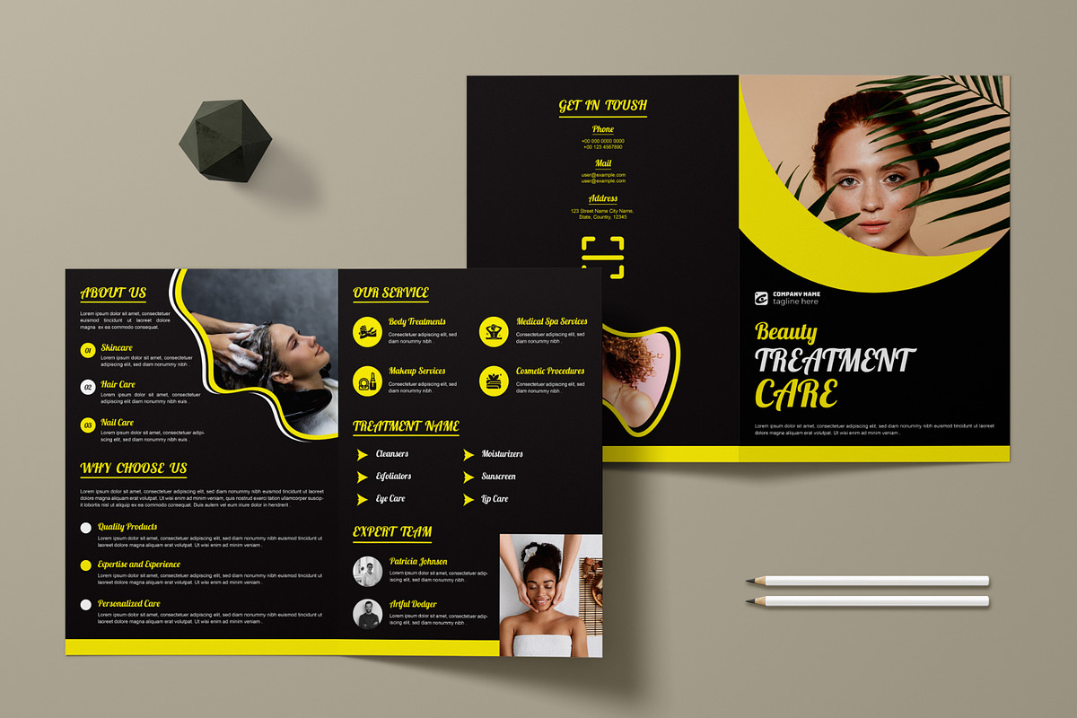 Spa Bifold Brochure Template, a Brochure Template by MightyDesign (Photo 2 of 6)