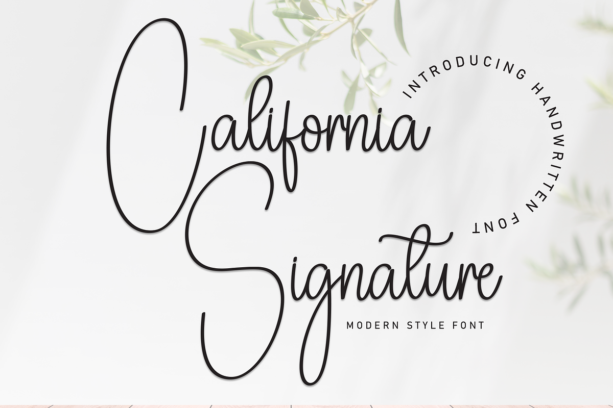 California Signature | Script Font, a Handwritten Font by Scratchones (Photo 1 of 8)