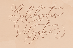 Bolchanitas Voligate Chic Calligraph