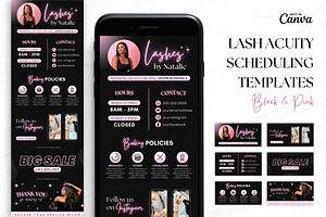 Lash Tech Acuity Scheduling • Canva