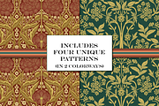 Autumn Boho William Morris Patterns, a Pattern Graphic by RachelStudio (Thumbnail 2 of 10)
