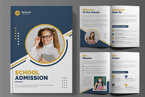 School Admission Brochure Design, a Brochure Template by MightyDesign