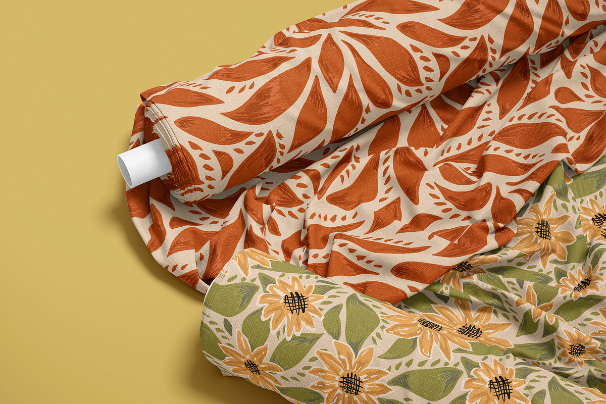 Hand drawn Autumn floral patterns, a Pattern Graphic by Tani Kuzminka (Photo 20 of 27)
