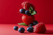93 Balancing fruits and vegetables, a Food & Drink Photo by Handmadefont (Thumbnail 5 of 17)