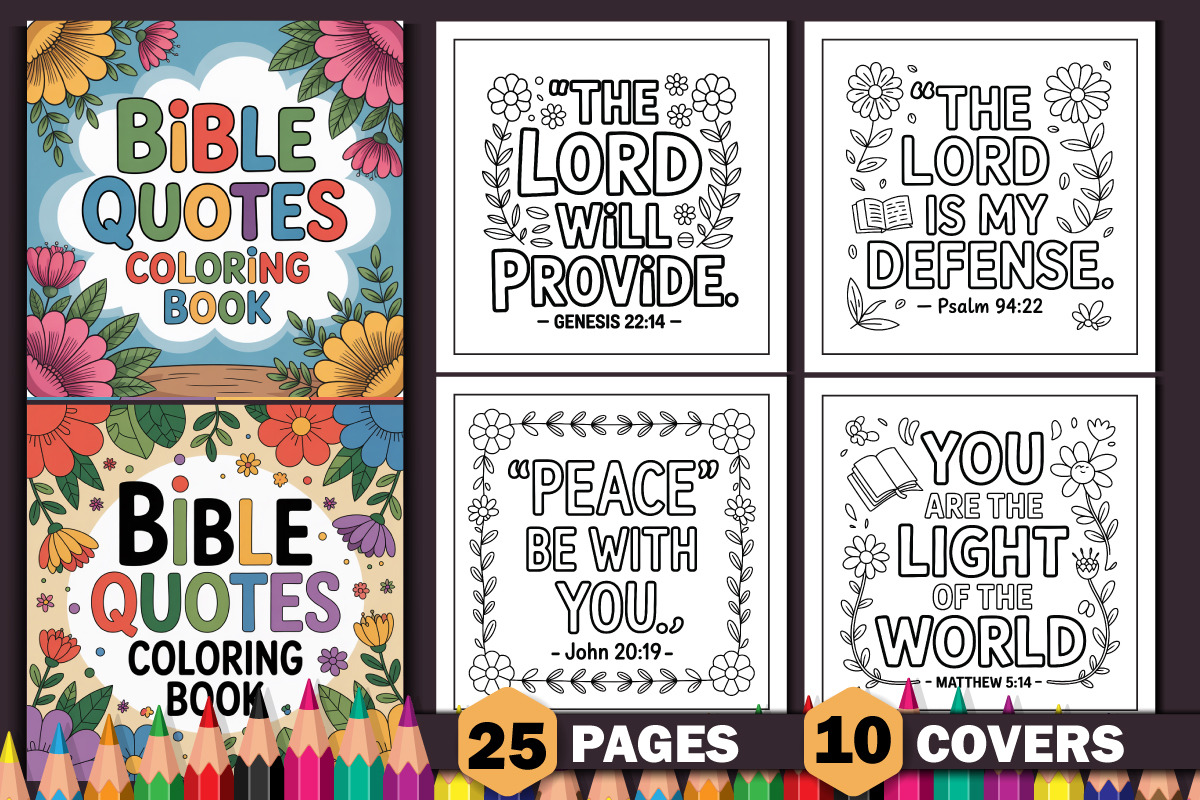 Quotes Coloring Books Bundle, an Object Graphic by protabsorkar11 (Photo 7 of 14)