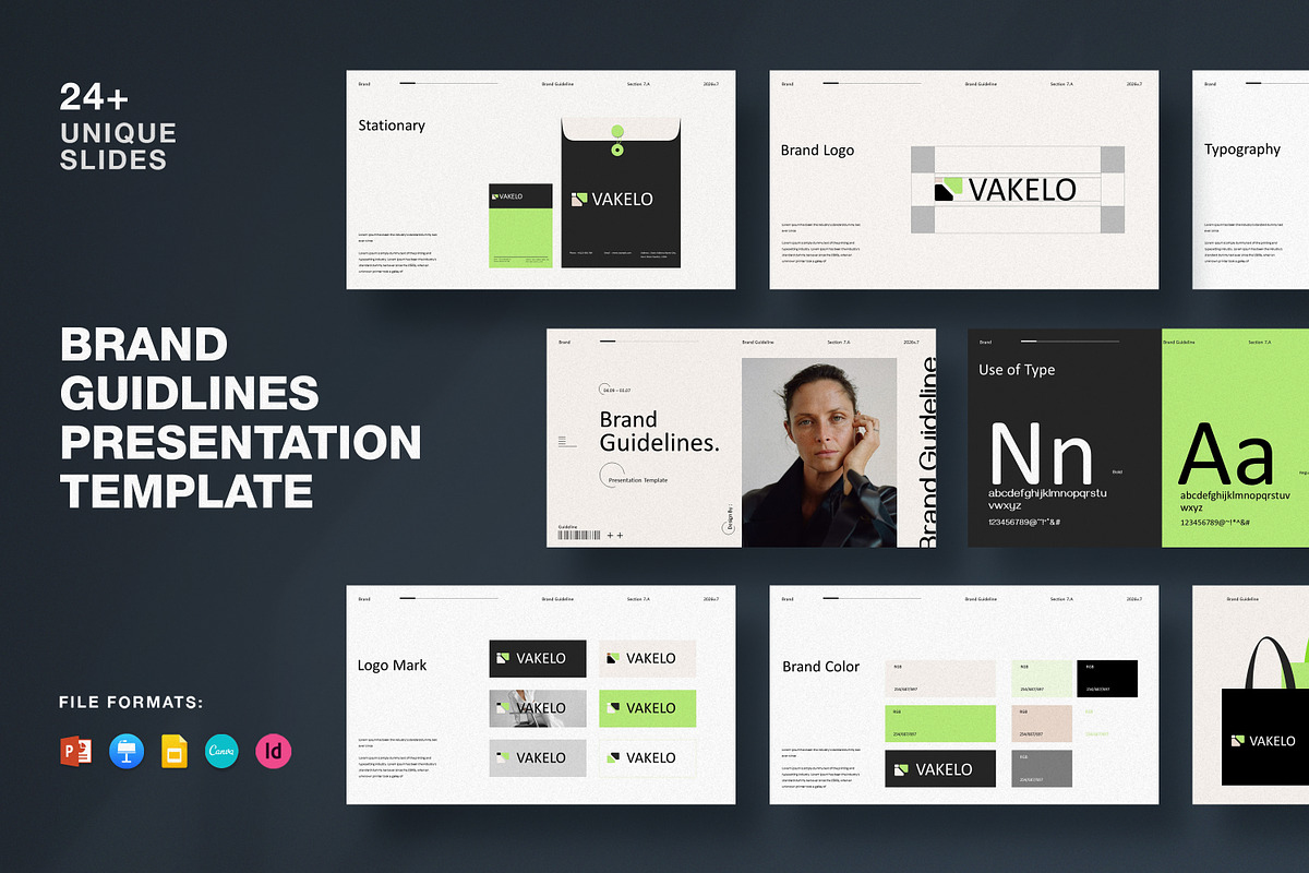 Brand Guidelines Template, a Presentation Template by UpSolution (Photo 6 of 6)