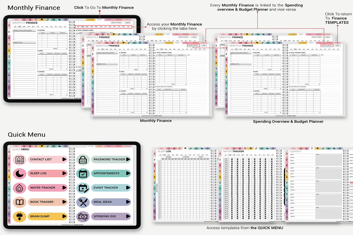 ADHD-Friendly Digital Planner 2025, a Templates & Theme by Plamarplanners (Photo 5 of 10)