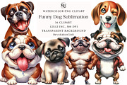 Funny Dog Sublimation  Clipart, an Illustration by OK Design (Thumbnail 1 of 5)
