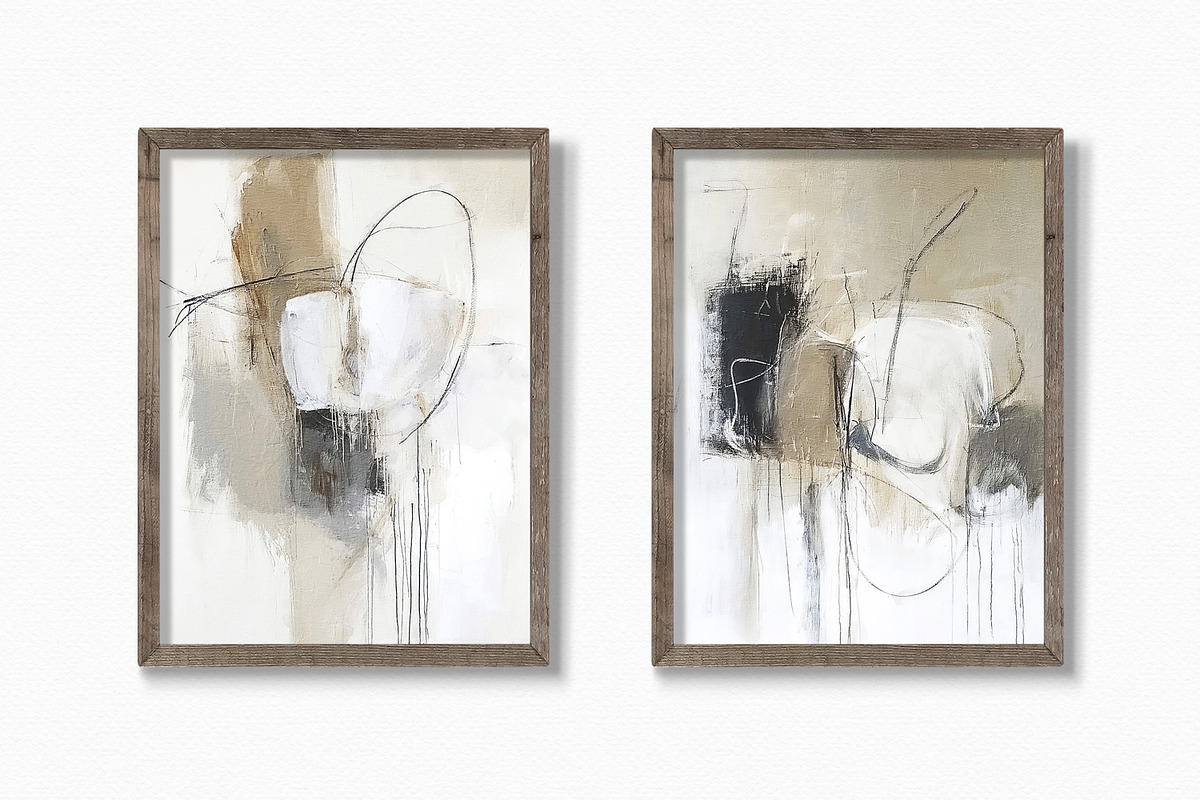Ebony and Taupe Abstracts, a Decorative Illustration by rileyBgraphics (Photo 3 of 7)