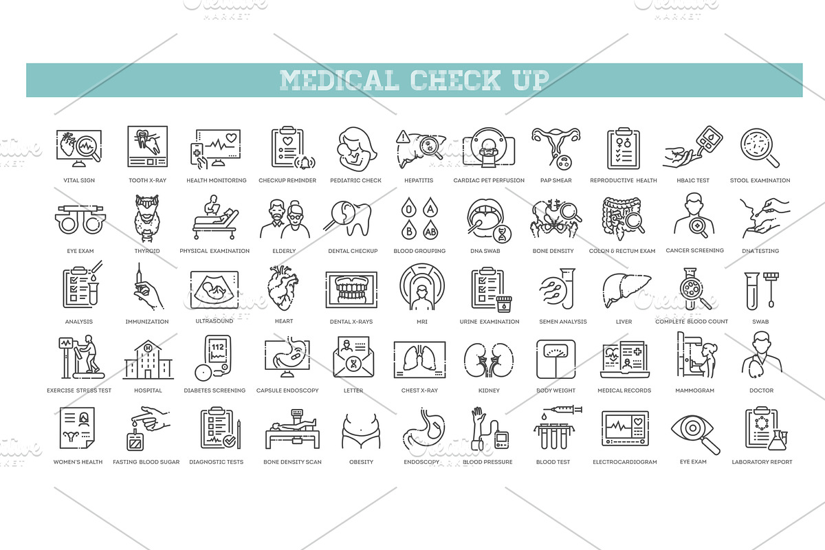 Health Check icons, an Icon by Tettygreen