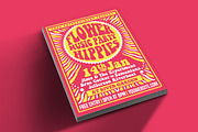 Hippies Music Party Flyer Poster, a Flyer Template by Muhamad Iqbal hidayat (Thumbnail 1 of 3)