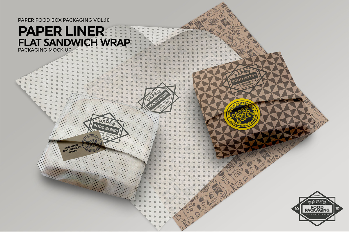 VOL.10 Food Box Packaging Mockups, a Product Mockup by INCDesign (Photo 9 of 22)