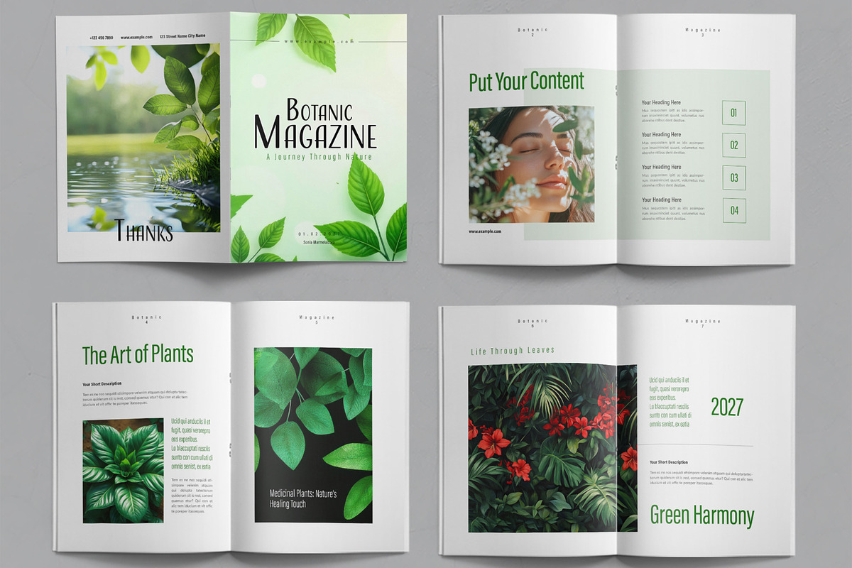 Botanical Magazine Design, a Magazine Template by ContestDesign (Photo 2 of 3)