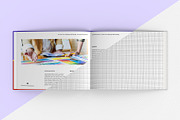 US Letter Size Landscape Book Mockup, a Books & Magazine Mockup by Illusiongraphic (Thumbnail 16 of 31)