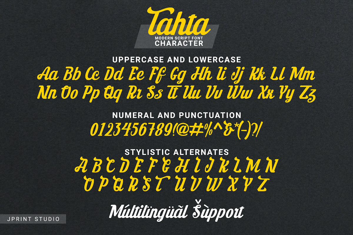 Tahta | Modern Sricp Font, a Script Font by JprintStudio (Photo 7 of 7)