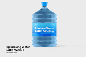 Big Drinking Water Bottle Mockup, a Packaging Mockup by renderstockmarket