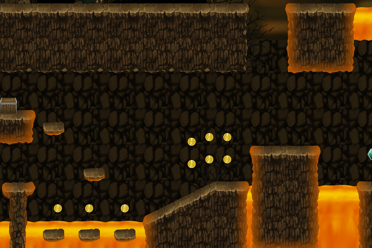 Platformer Tileset HD 3: Volcano, an Illustration by LudicArts (Photo 2 of 4)