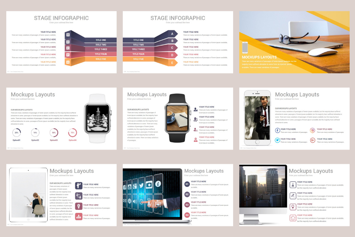 Zagros Business PowerPoint Template, a Presentation Template by SlideOne