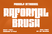 Raformal Brush, a Handwritten Font by QR Design Studio (Thumbnail 1 of 9)