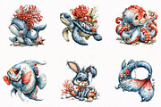 Pastel Undersea Life PNG Clipart, an Animal Illustration by fashionaddict (Thumbnail 4 of 7)