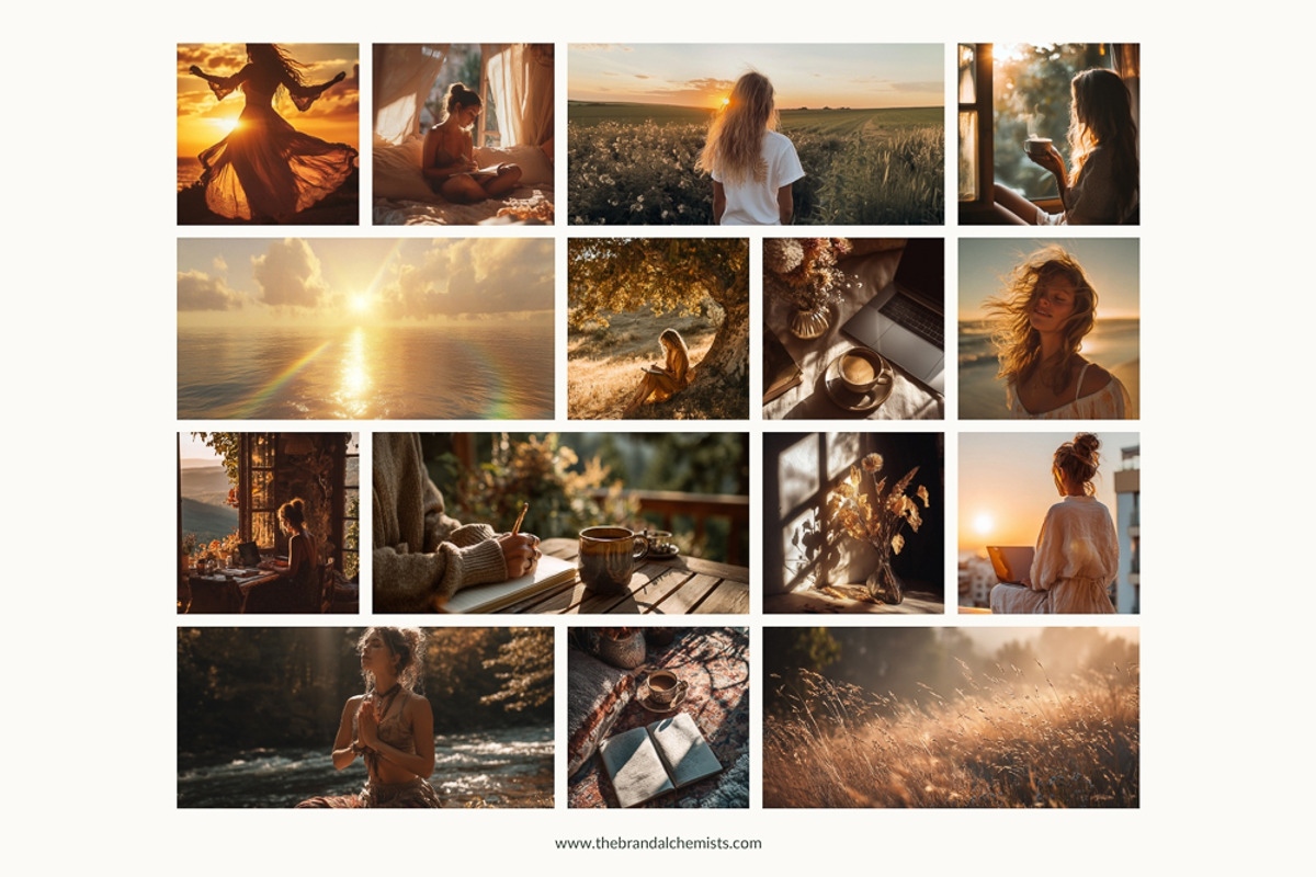 Golden Hour Brand System + UI Kit, an UI Kit Template by The Brand Alchemists (Photo 8 of 12)