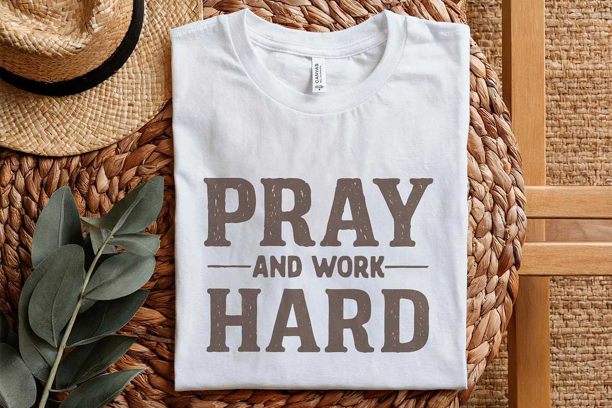 Pray And Work Hard PNG, an Illustration by SharpMarketplace (Photo 5 of 9)