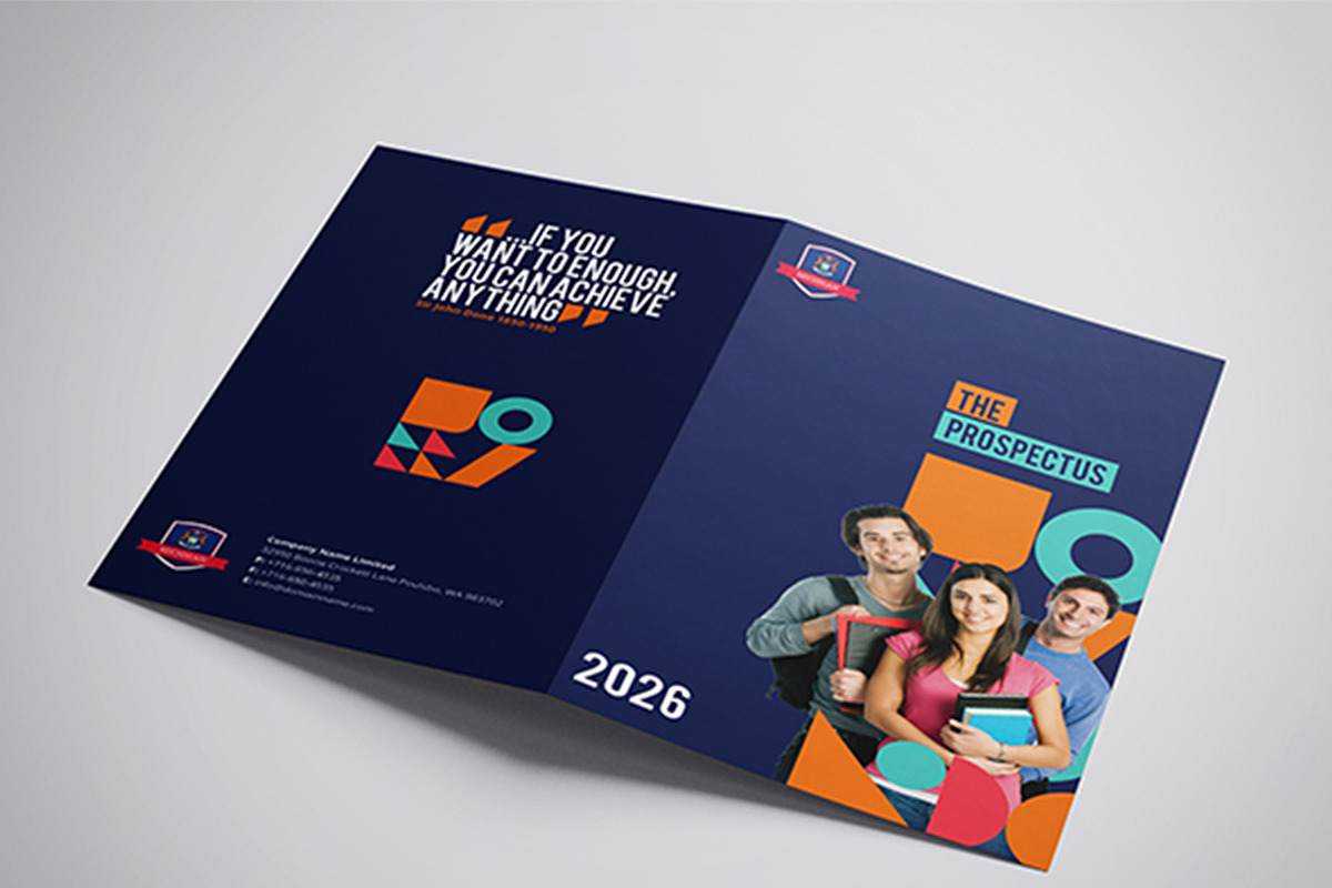 College University Bi-Fold Brochure, a Brochure Template by azadcsstune (Photo 2 of 5)