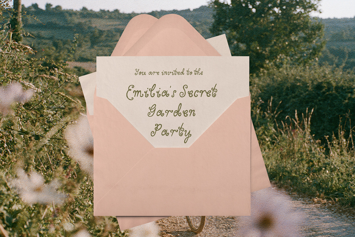 Curly-Twirly Whimsical Font Family, a Handwritten Font by Cute Atelier (Photo 7 of 12)