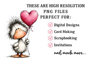 Quirky Valentine Animals Clipart, an Illustration by OK Design (Thumbnail 4 of 6)