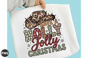 Western Leopard Holly Jolly Christma, a Seasonal Illustration by designcity5 (Thumbnail 1 of 4)