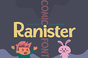 COMIC FONT - RANISTER, a Font by Olexstudio (Thumbnail 1 of 8)
