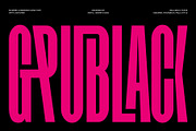 Grublack - Modern Condensed Sans, a Sans Serif Font by Sealoung (Thumbnail 1 of 10)